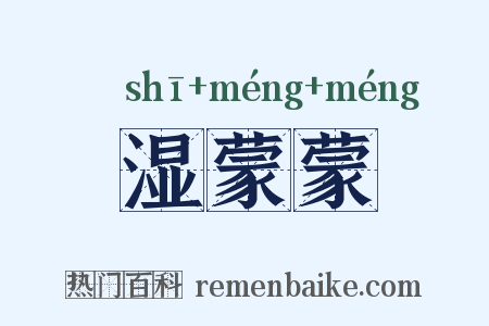 湿蒙蒙是什么意思的图片